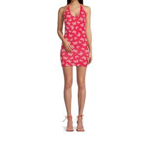 NO BOUNDARIES.Juniors Red Floral, Sleeveless Dress. Large